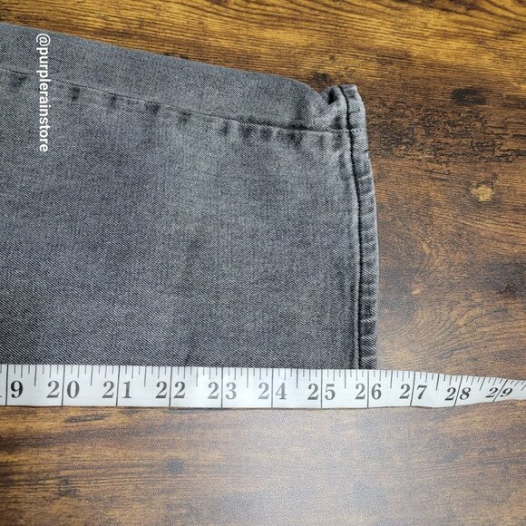 Abercrombie & Fitch Jeans 12 Curve Love Ankle Straight Ultra High Rise Charcoal - Picture 8 of 10